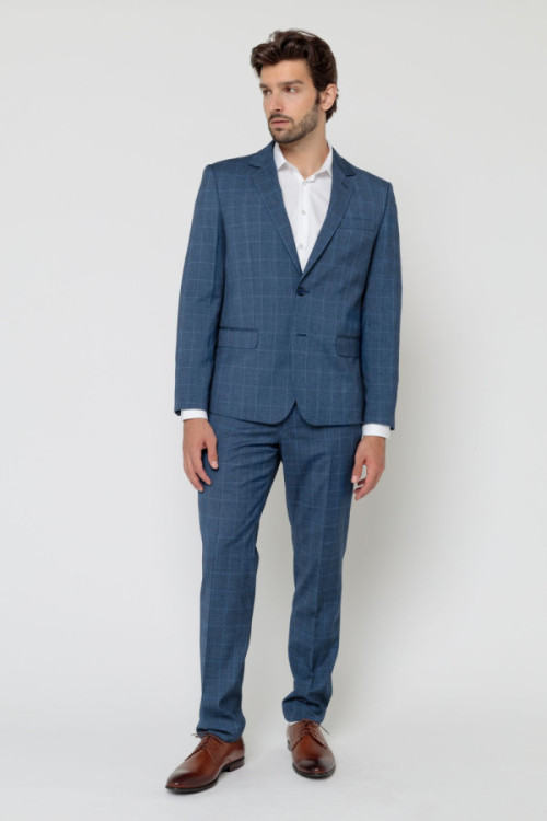 Blue Checked Suit nr 061