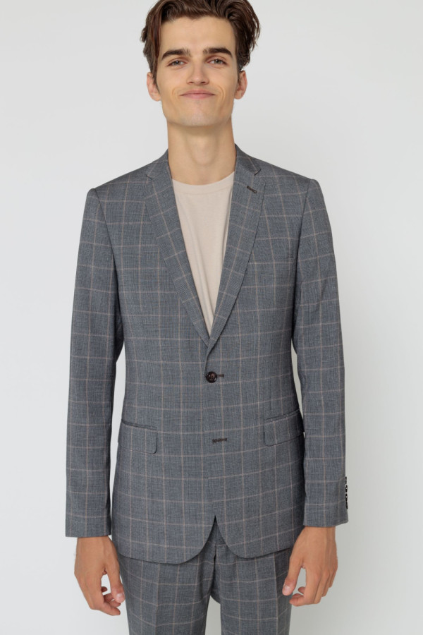 Grey checked suit Pasadena